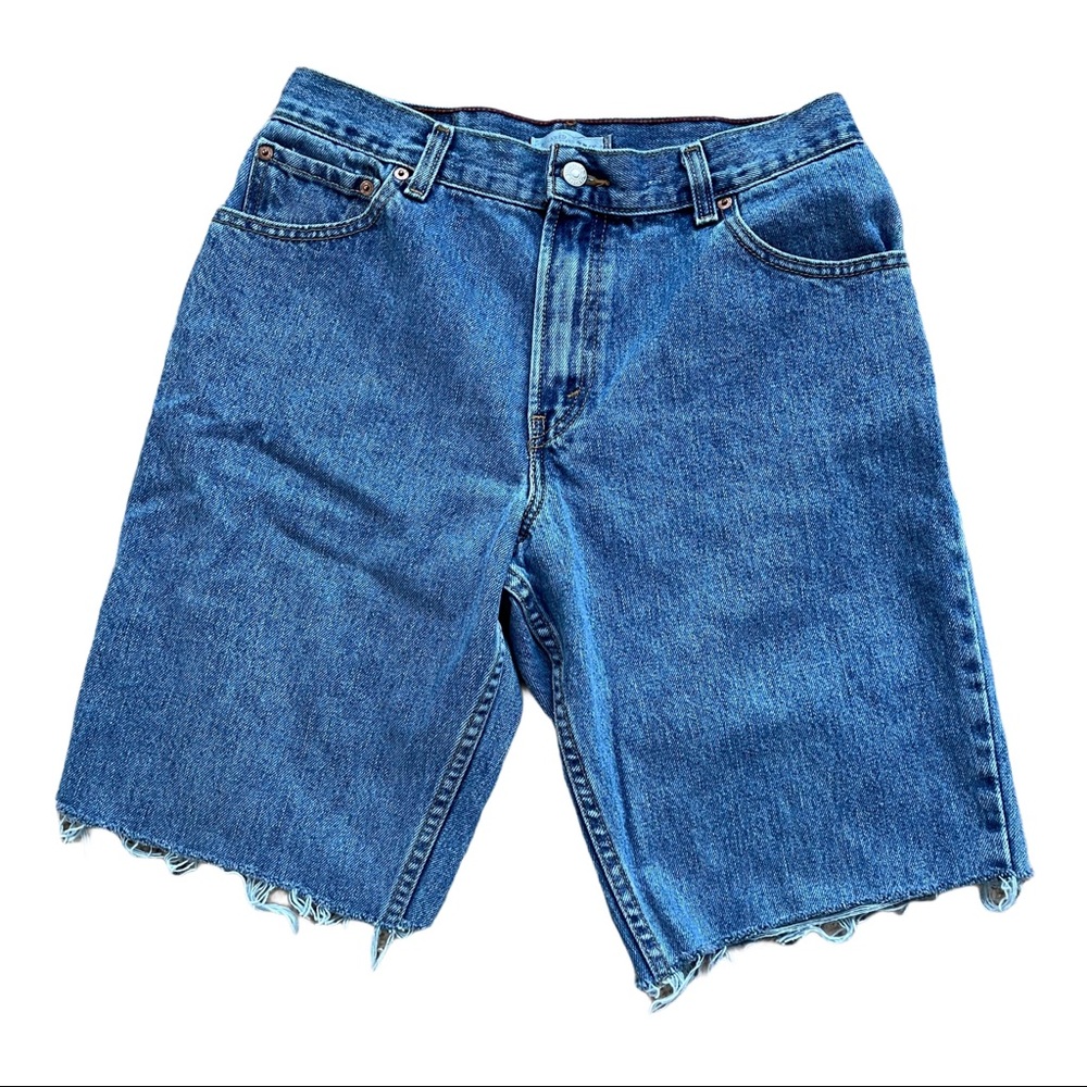 LEVI's 550 Denim Shorts Women's 2 High Waist Mom Jeans Cut-off
